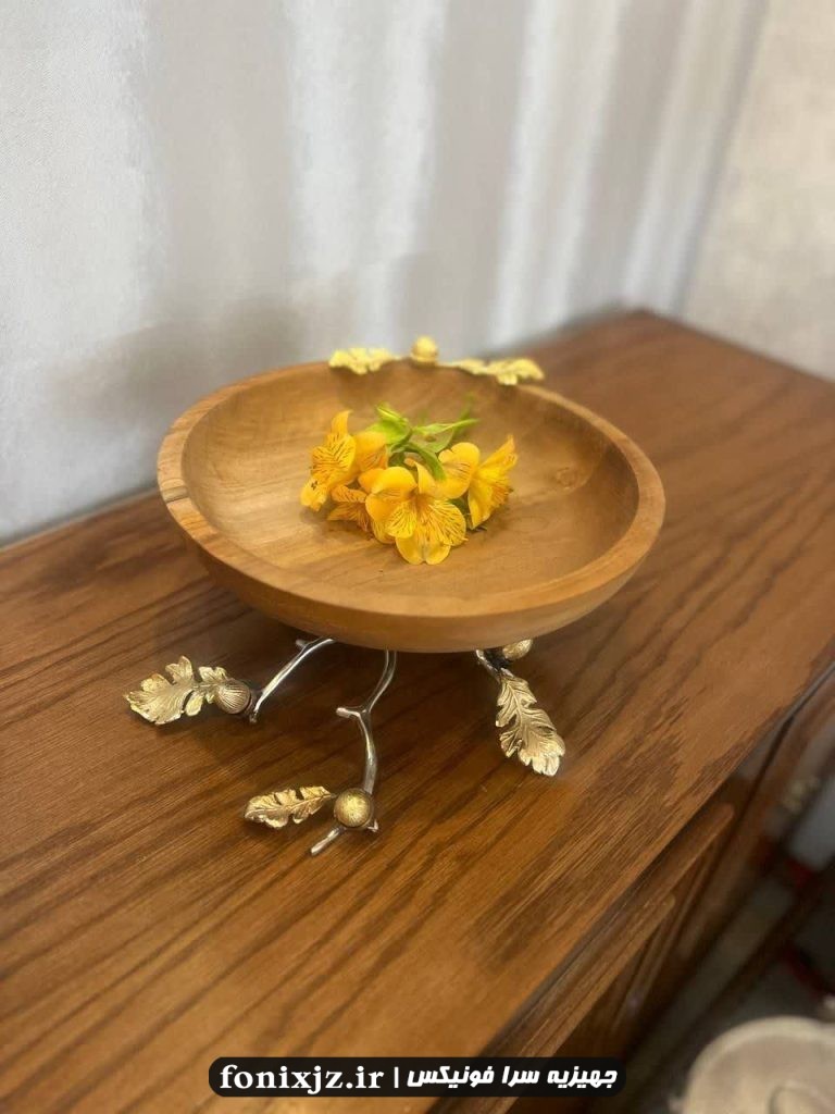 ست پذیرایی چهارتکه ترکیب چوبی و آلومینیومی پایه برگی