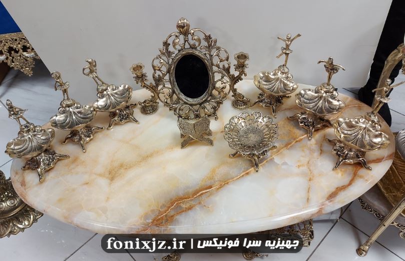 هفت سین برنزی شیک مدل بالرین صدفی